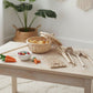 Handmade Rattan Play Kitchen Utensils - Montessori Pretend Play Cooking Set