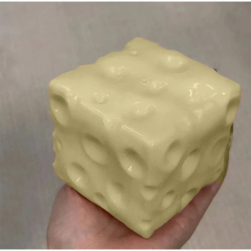 1PC Office Ornament Decoration Giant Cheese Squeeze Extra Large Cheese Squishy Fidget Slow Rebound Shapeable for Adults Gifts