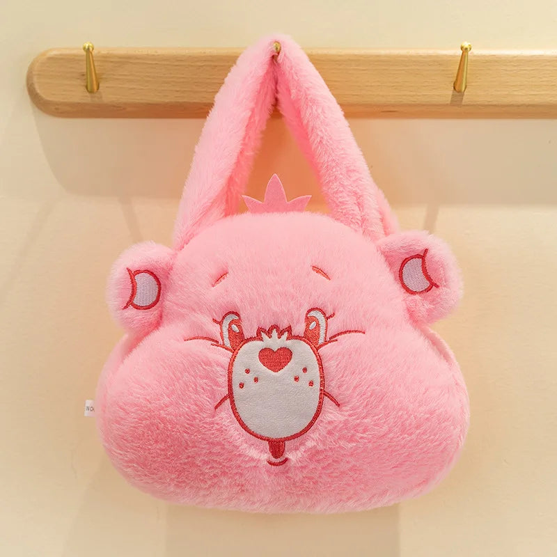 Care Bear Handheld Bag Doll Fried Dough Twists Dumpling Bag Plush Toy Doll Bag Grab Machine Doll Wedding Throw Doll Gift