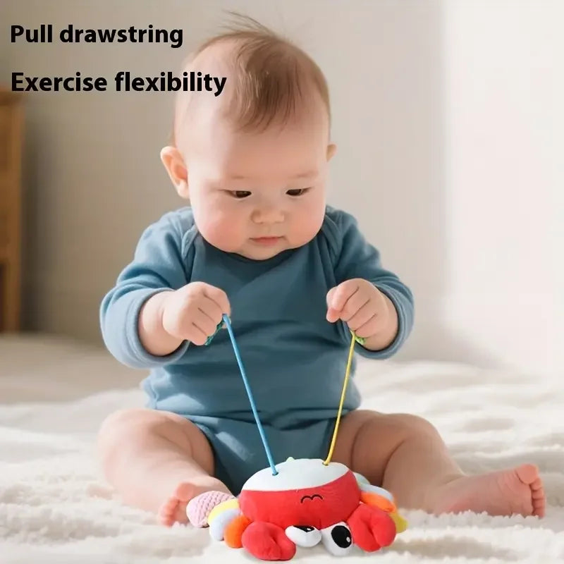 Baby Toys Crab Baby Bottle Bed Hanging Drawstring Music Rattles Teether Stroller Cheer Bedbell Pendant can be Nibbled Gift