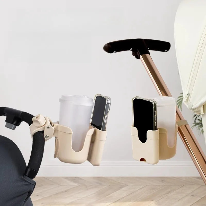 Baby Stroller Cup Holder Phone Holder Outside Travel Universal Pram Baby Stroller Accessories U-Shaped Baby Bottles Rack