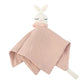 Crochet Rabbit Baby Nursing Bib Security Blanket for Boys Girl Breathable Soother Towel Infant Mood Soothing Drool Bib