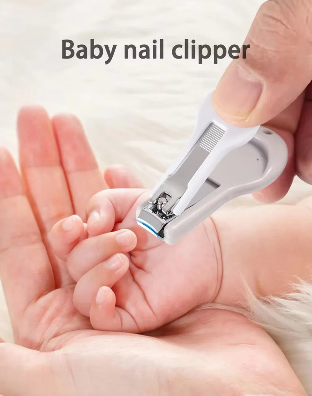 Baby Grooming Kit 9PCS Newborn Care Set with Nail Clipper Hair Brush Comb Thermometer Baby Hygiene Essentials Travel Kit
