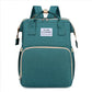 Fashionable Folding Baby Crib Mother and Baby Bag Large Capacity Hand-held Bottle Diaper Backpack Mother and Mommy Bag