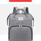 Fashionable Folding Baby Crib Mother and Baby Bag Large Capacity Hand-held Bottle Diaper Backpack Mother and Mommy Bag