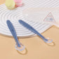 2 Pcs Baby Silicone Spoon Learning Spoon Set Stars Tableware Kids Soft Silicone Feeding Spoon Training Baby Reborn Silicone
