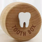 Wooden Baby Umbilical Cord Box Small Sealed Keepsake Organizer Newborn Storage Case Baby Shower Present for Boys Girls