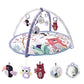 Baby Educational Fitness Frame Gym Play Mat 0-36 Months Tummy Time Crawling Game Blanket Toys Play Mat Rack Crawling Blanket