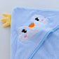 Cartoon Baby Bath Towel Infant Soft Bathrobe Hooded Swaddle Towel Blanket Kids Warm Sleeping Swaddle Wrap for Newborn Boys Girls