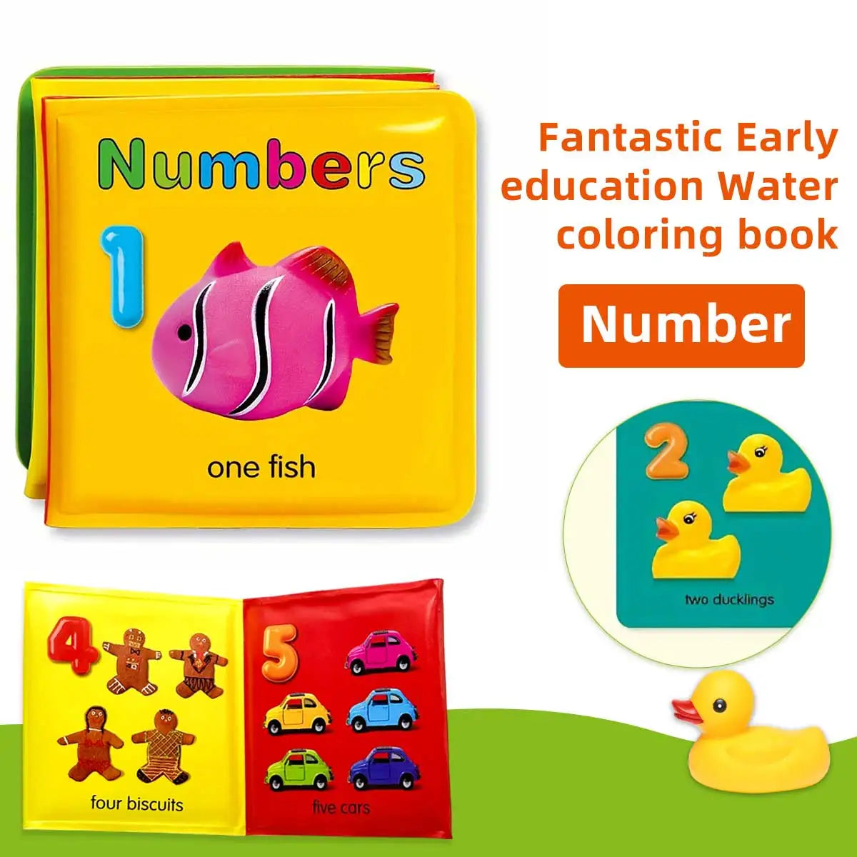 Floating Baby Bath Books for Baby,Kids Learning Bath Toys,Waterproof Bathtime Toys for Toddlers,Educational Infant Bath Toys.