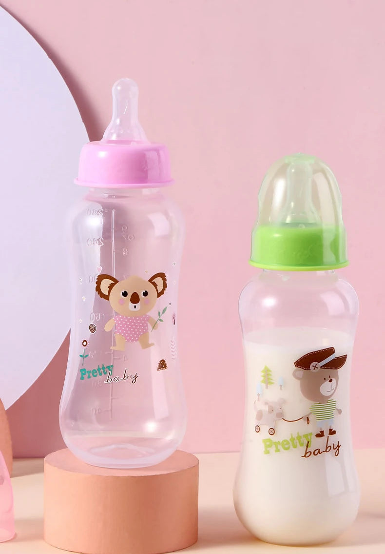 280ml baby bottle with handle, easy to clean, feeding accessory for children, suitable for various occasions