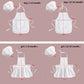 Baby Chef Apron Hat for Kids Costumes  Chef Baby  Cook Costume Baby Photography Prop 2pcs/set