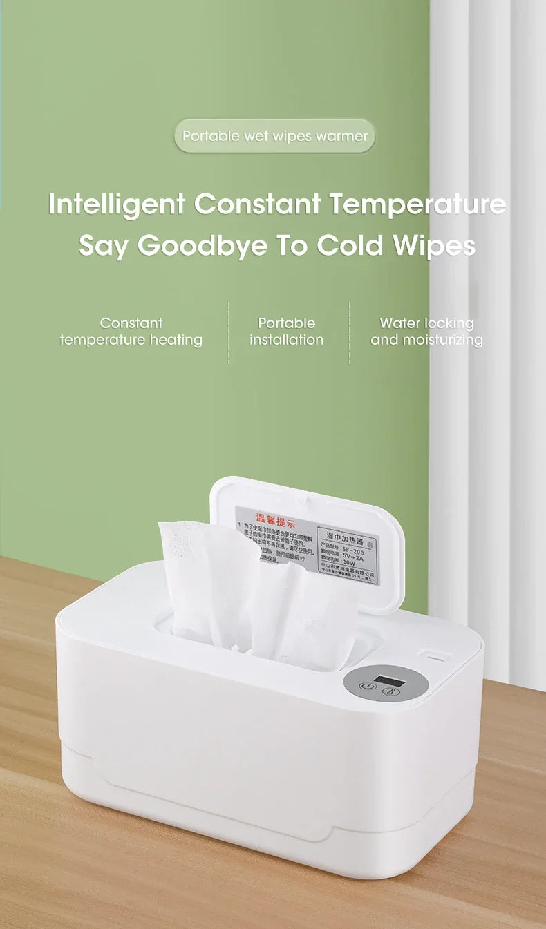 USB Baby Wet Wipe Warmer Tissue Heater Smart Polypropylene Wipes Heating Machine Cotton Towel for Baby Care