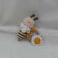 Baby Security Blanket Towel Feeding Bib Soft Towel Cotton Burping Cloth Infant Shower Gift Knitted Lovely Animal Rattle Sleep To
