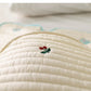 Baby Stroller Seat Cushion Pad Bear Bunny Embroidery All Seasons Cotton Breathable Cart Mattress Infant Newborn Pram Accessories