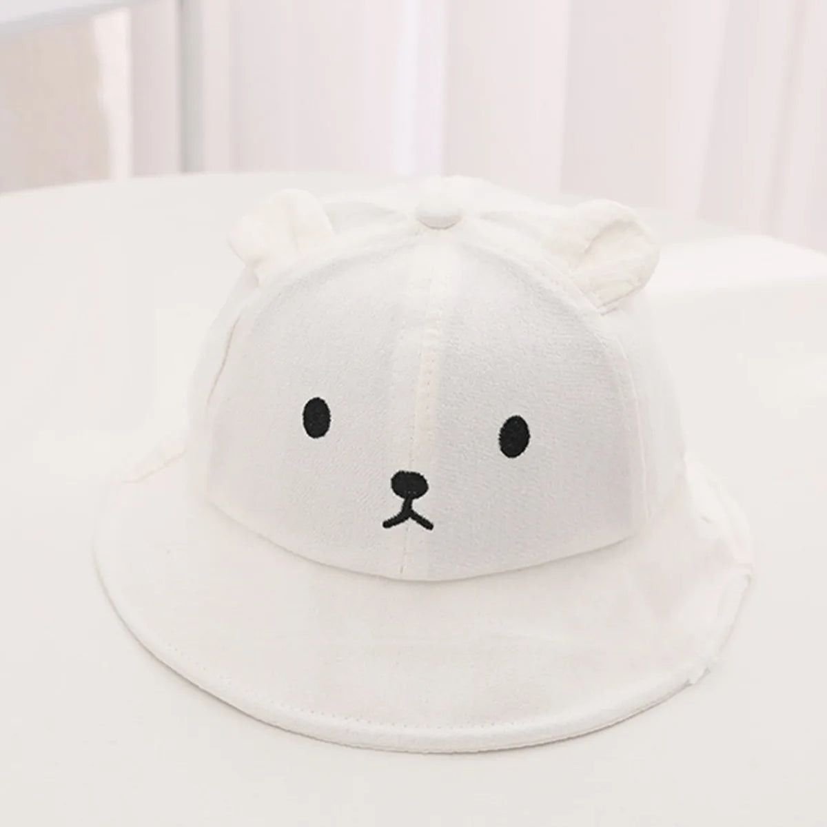 ins Spring/Summer Korean version baby super cute bear fisherman hat for boys and girls, thin basin hat for sun protection and su