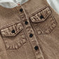 2022-11-03 Lioraitiin 0-4Years Kid Boy Coat Long Sleeve Hooded Pockets Buttons Patch Color Cardigan Party Spring Autumn Coat