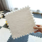 Soft Plush Baby Play Mat for Winter Crawling, Interlocking Foam Tiles Rug for Kids Room and Living Room， 30x30cm