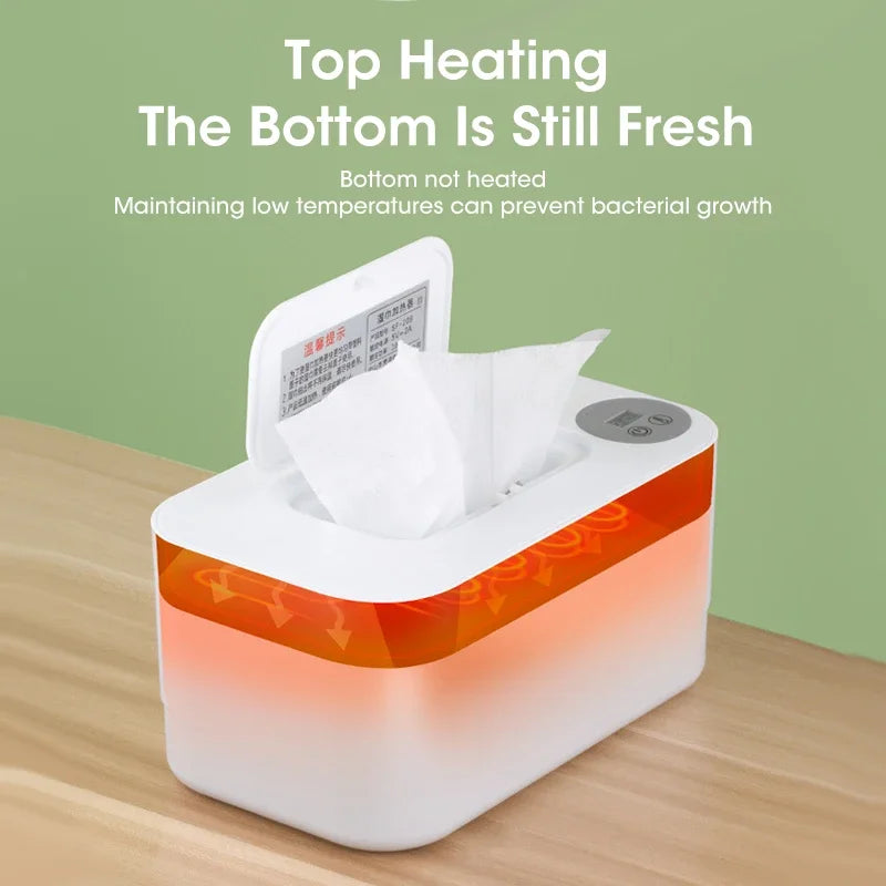 USB Baby Wet Wipe Warmer Tissue Heater Smart Polypropylene Wipes Heating Machine Cotton Towel for Baby Care