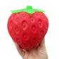 Giant Strawberry Squishy Toy Extra Large Size Strawberry Fidget Toys Slow Rising Shapeable Venting Ball for Adults Friends Gifts