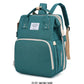 Baby Bed Mother Large Capacity Nappy Milk Bottle Backpacks with Changing Mat Convenient Baby Nursing Bags Gift Mommy Diaper Bags