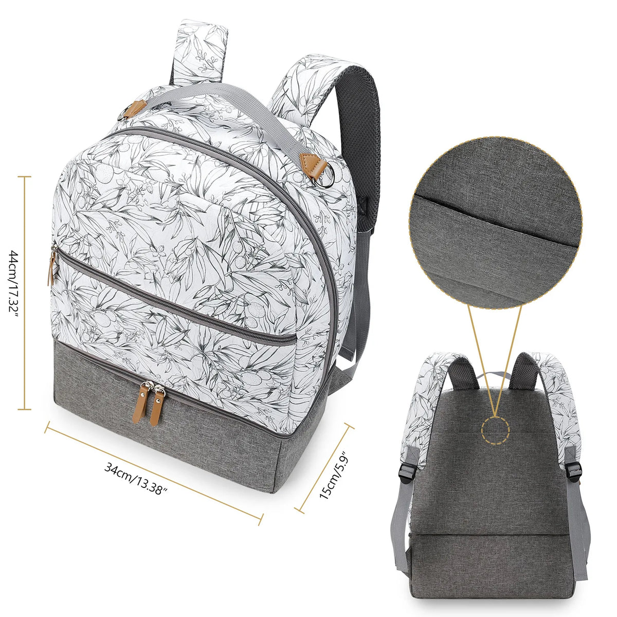 New Baby Diaper Bag Backpack Multifunctional Waterproof Maternity Nappy Bags Mommy Travel Backpack Stroller Bag Baby Nappy Cares