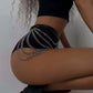 Women Punk Gothic Black PU Leather Studded Leg‑Waist Harness Belt, Adjustable Decor Accessory for Rave Festival Halloween Party