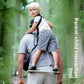 Ergonomic Baby Carrier with Standing Assist Footrest Outdoor Hiking Backpack Front Facing Carrier Infant Toddler Parent Hands