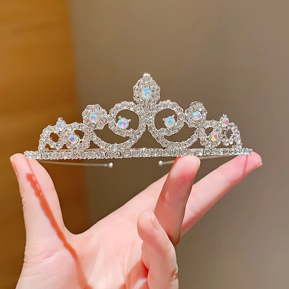 1 Piece Children's Cute Crown Hair Hoop for Birthday Gifts for Girls