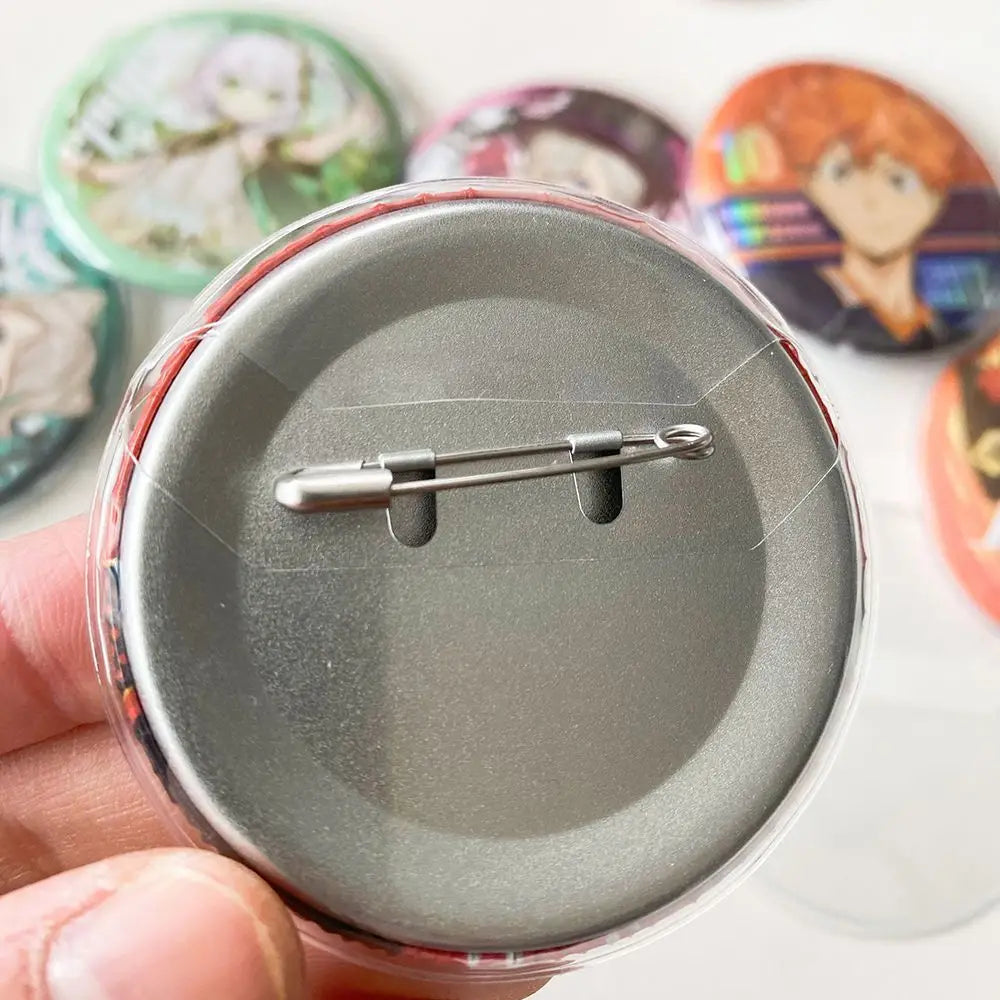 Round Badge Sleeve Transparent Holder Protector Ita Bag Pin Case Protective Display Brooch Anime Cartoon Sleeves Pins Toy Gift