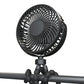 Portable Small Stroller Fan With Flexible Tripod Clip USB Rechargeable Handheld Cooling Fan For Travel Car Seat Camping Bedroom