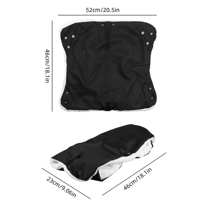 Baby stroller gloves Thick and warm handbag for pram Baby carriage cold-proof gloves Baby carriage outdoor windproof travel need