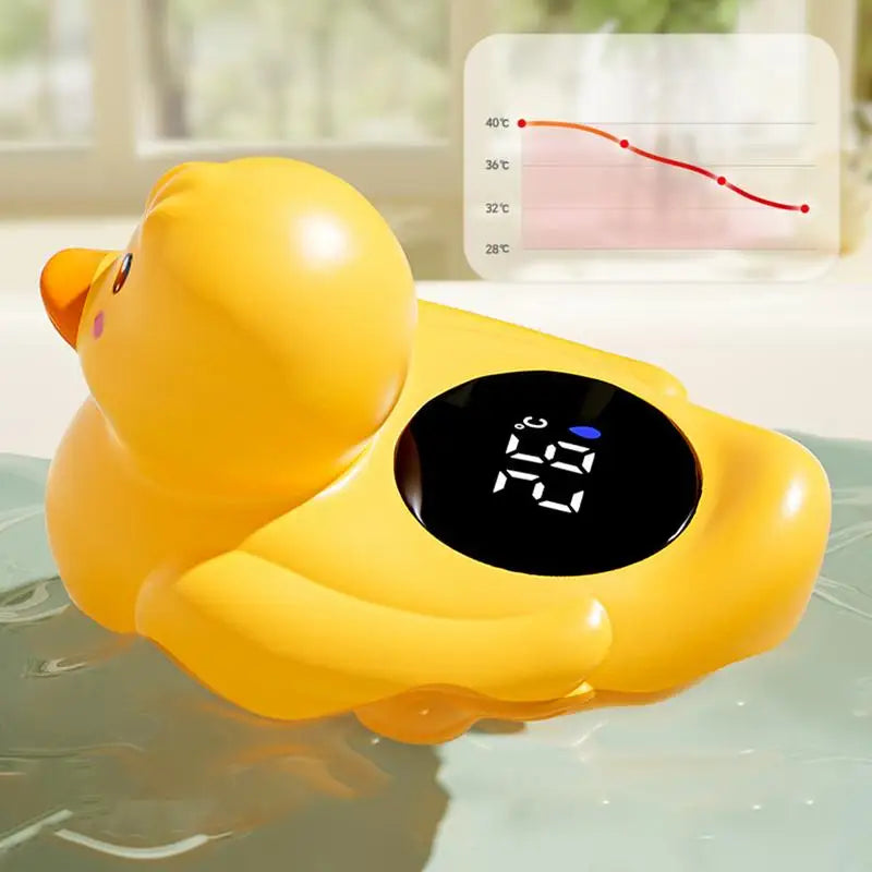 Baby Bath Tub Water Temperature Meter Waterproof Instant Read Baby Floating Duck Bath Temperature Gauge Cartoon Floating Bathtub