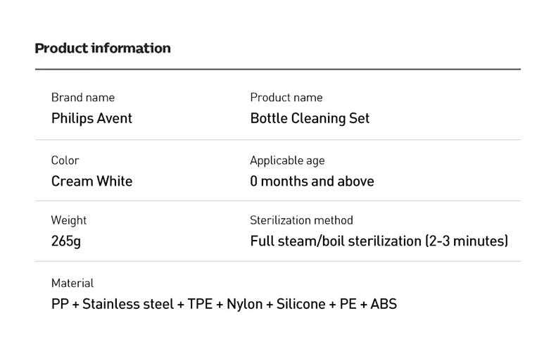 Avent Baby Bottle Cleaning Set Includes Bottle Brush Nipple Brush Straw Cleaner Drying Racks & Storage Box BPA Free