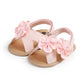 Baby Summer Sandals, PU Non-Slip Soles, Soft Flat Shoes for Infants, Suitable for Learning to Walk Indoors and Outdoors.