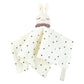 Crochet Rabbit Baby Nursing Bib Security Blanket for Boys Girl Breathable Soother Towel Infant Mood Soothing Drool Bib