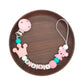 Handmade Silicone Baby Wooden Dummy Pacifier Clip Safe Teething Chain Teether Pacifier Chain