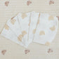50-Pack Disposable Bibs for Babies Aged 6 Months to 2 Years Cartoon Bear Feeding Bib for Boy Girl Non-woven Drool Towel