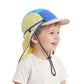 New Summer Toddler Sun Hat with Shawl Soft Brim Baby Sun Hat Outdoor Activities Cap for 3-8Y Boys Girls Beach UV Protection Hat