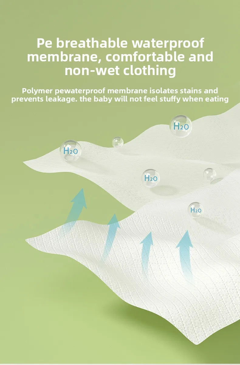 Children's Disposable Bib Independent Packaging Baby Food Pocket Baby Leave-in Saliva Towel Waterproof Bib