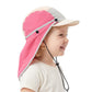 New Summer Toddler Sun Hat with Shawl Soft Brim Baby Sun Hat Outdoor Activities Cap for 3-8Y Boys Girls Beach UV Protection Hat