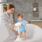 Baby Standing Bath Anti Slip Baby Bath Support Foldable Infant Bath Stand Adjustable Shower for New born 0-6 Months Infants