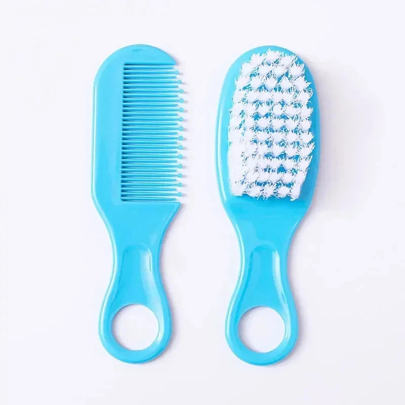 Baby Hairbrush Comb Portable Newborn Infant Toddlers Soft Hair Brush Head Massager Comb Set Baby Kid Hair Care Supplies