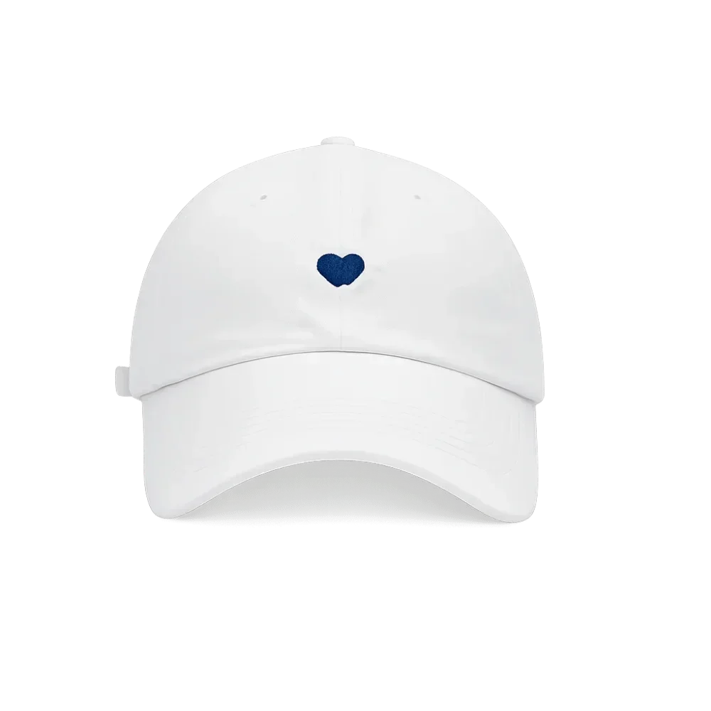 Embroidery Love Heart Baseball Cap Empty Tail Design Adjustable Strap Children Sun Hat UV Protection Amagi
