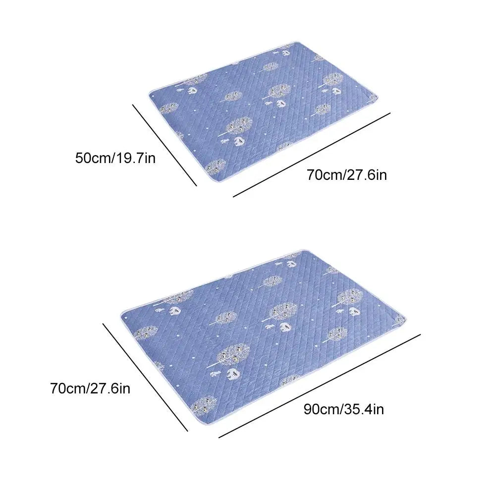 Waterproof And Washable Diaper Pad Bed Care Pad For Baby Cute Cartoon Bed Protector Diaper Bedding Comfortable Breathable