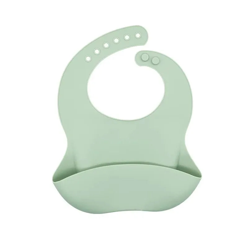 3D Waterproof Baby Bib - Cute Cartoon Animal Print Adjustable Children's Bibs for Girls & Boys, Silicone Feeding Apron with Deep