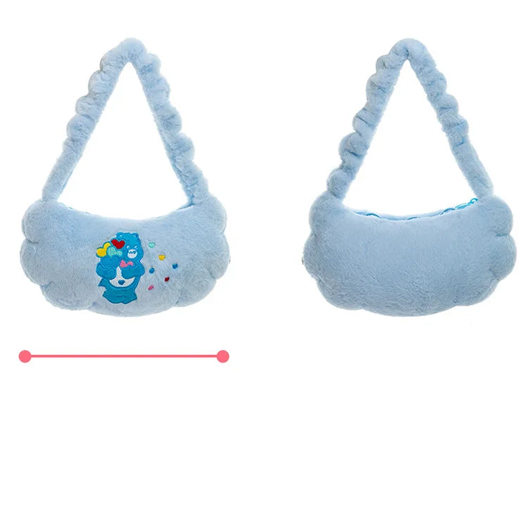 Care Bear Handheld Bag Doll Fried Dough Twists Dumpling Bag Plush Toy Doll Bag Grab Machine Doll Wedding Throw Doll Gift