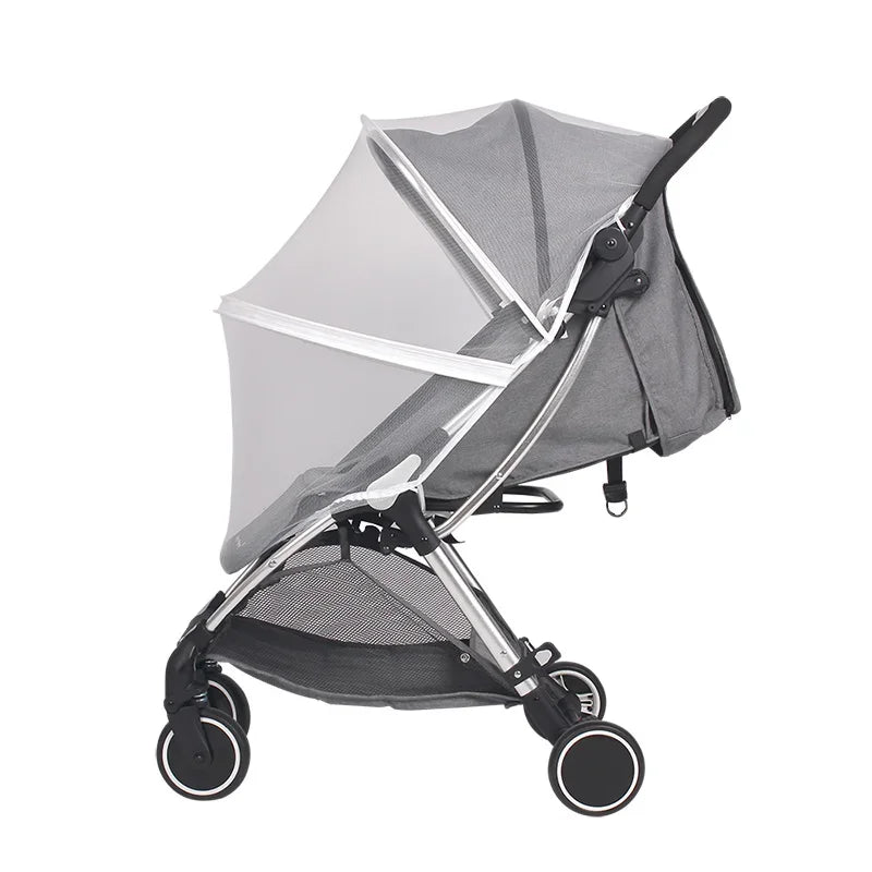 Baby Stroller Mosquito Net Full Cover Universal Summer Mesh Zipper Mosquito Insect Prevention Protection Bebies Pram Accessories
