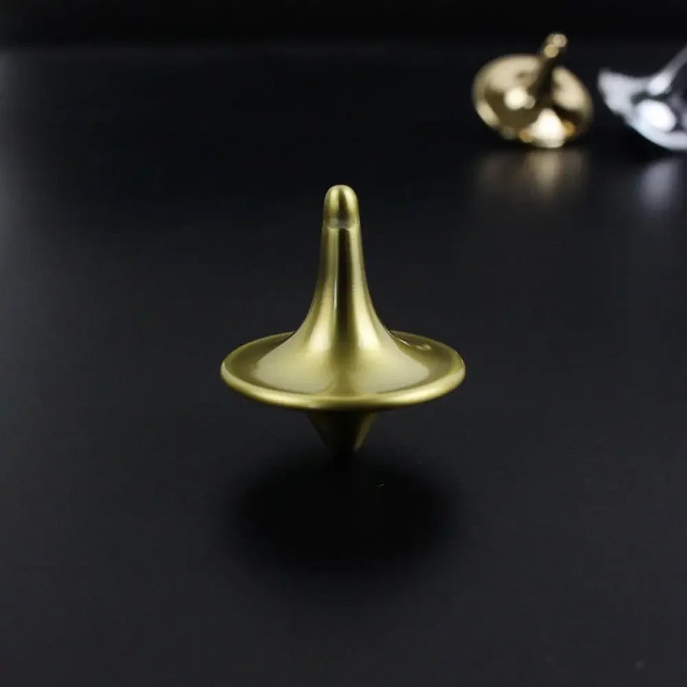 Metal Gyro Great Accurate Silver Spinning Top Hot Movie Totem Print Spinning Top apda7a08