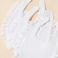 3 Pcs Baby Girls' Saliva Towel 100% Cotton Soft Comfort Lace White Simplicity 0-2 Yeas Old